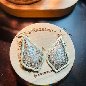 Kendra Scott Gold and Silver Filigree Earrings